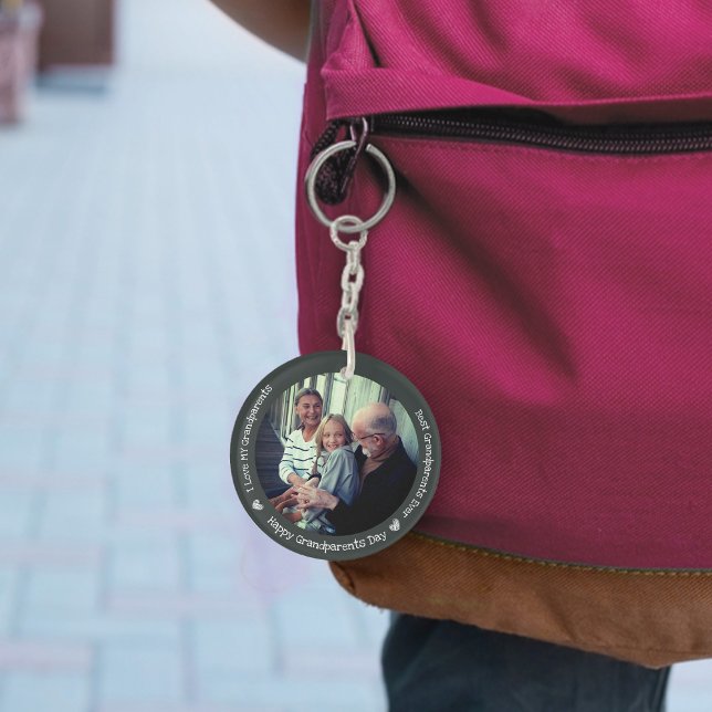 BEST GRANDPA EVER Photo Personalised Keychain (Creator Uploaded)