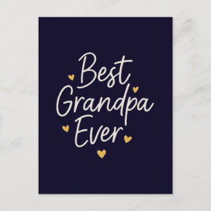 best grandpa ever  postcard