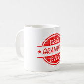 Best Grandpa Ever Red Coffee Mug (Front Left)