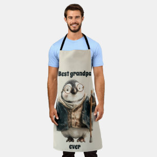 Best Grandpa Ever Winter Penguin Apron