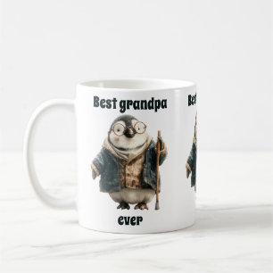 Best Grandpa Ever Winter Penguin Coffee Mug
