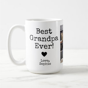 Best Grandpa Ever with Picture Custom Text Coffe Coffee Mug