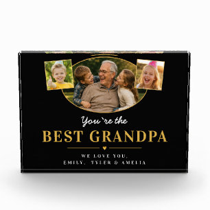 Best Grandpa Father’s Day Memory  Photo Block
