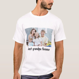 best Grandpa Forever Family Picture T-Shirt