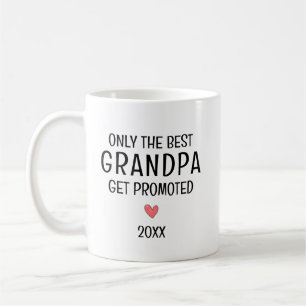 Best Grandpa Get Promoted – Personalised Year Coffee Mug