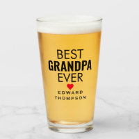 Best Grandpa Gift Ever Black Text Heart