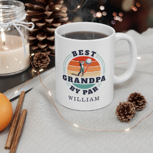 Best Grandpa Grandparents Day Retro Personalised Coffee Mug