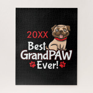 Best Grandpa GrandPAW Ever Jigsaw Puzzle