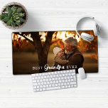 Best Grandpa Granparent Photo Desk Mat<br><div class="desc">Modern Best Grandpa or Grandparent Photo Mouse Pad Desk Mat. Add your favourite photo and text for a fun personalised design! Please contact us at cedarandstring@gmail.com if you need assistance with the design or matching products.</div>
