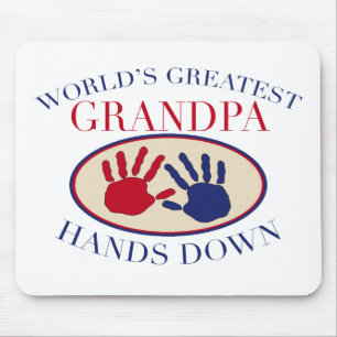 Best Grandpa Hands Down Mouse Pad