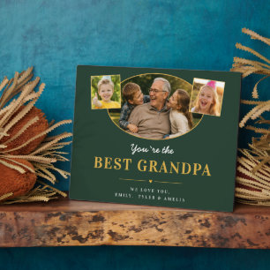 Best Grandpa Photo Father’s Day Memory Plaque