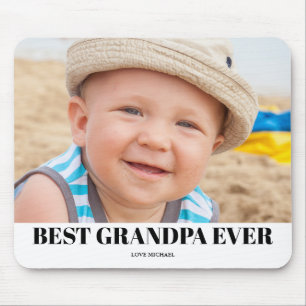 Best Grandpa Photo  Mouse Pad