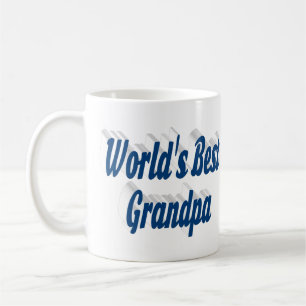 Best Grandpa sea blue text Coffee Mug