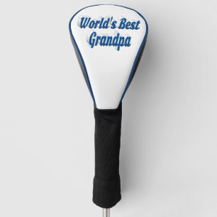 Best Grandpa sea blue text Golf Head Cover