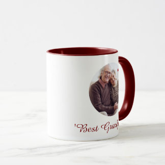 Best Grandparents Custom Photo Name Mug