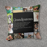 Best Grandparents Ever Definition 12 Photo Cushion<br><div class="desc">Personalise for your special grandparents to create a unique gift. A perfect way to show them how amazing they are every day. Designed by Thisisnotme©</div>