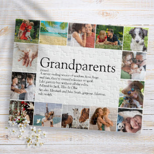 Best Grandparents Ever Definition 14 Photo Jigsaw Puzzle