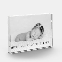 Best Grandparents Ever Personalised Photo Block