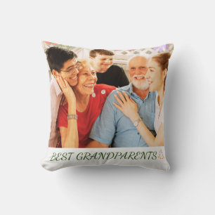 Best Grandparents Grandkids Family Throw Pillow