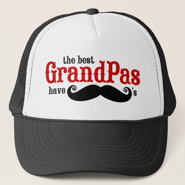 Best Grandpas Have Moustaches Hat (Front)