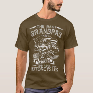Best Grandpas Have Tattoos and Ride Motorcycles Bi T-Shirt