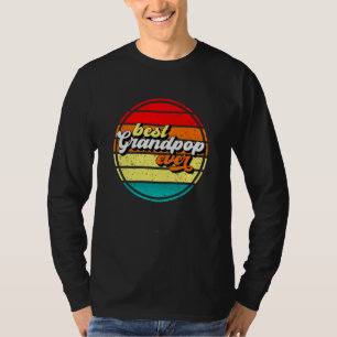 Best Grandpop Ever Father s Day Grandpa Retro Vint T-Shirt