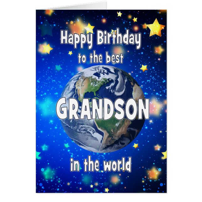 Best Grandson In The World Birthday (Front)