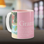 Best Granny Grandma Definition 4 Photo Collage Two-Tone Coffee Mug<br><div class="desc">Personalise the text and 4 photos to create a unique keepsake for your special Grandma, Grandmother, Granny, Nan, Nanny or Abuela to create a unique gift for birthdays, Christmas, mother's day or any day you want to show how much she means to you. A perfect way to show her how...</div>