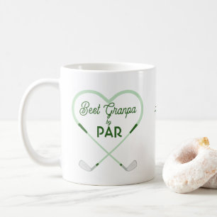 Best Granpa by Par Love shaped Golf Theme Coffee Mug