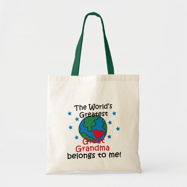Best Great Grandma Belongs to me Tote Bag (Front)
