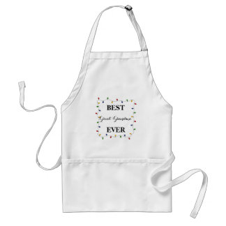 Best Great-Grandma Ever Christmas Lights Apron