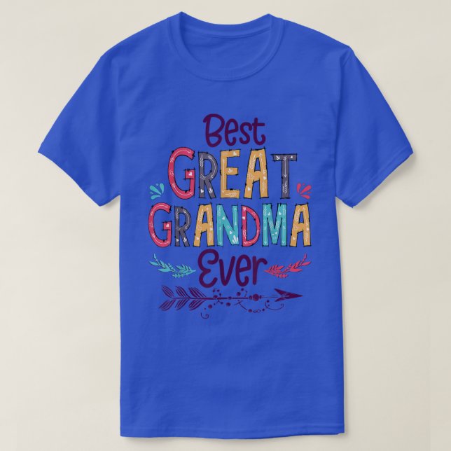 Best Great Grandma Ever Cute Arrow Family Blessing T-Shirt (Design Front)