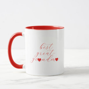 Best Great-Grandma Gift, We Heart Great-Granny   Mug