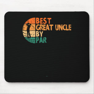 Best Great Uncle By Par Golfing Funny Golf Golfer  Mouse Pad