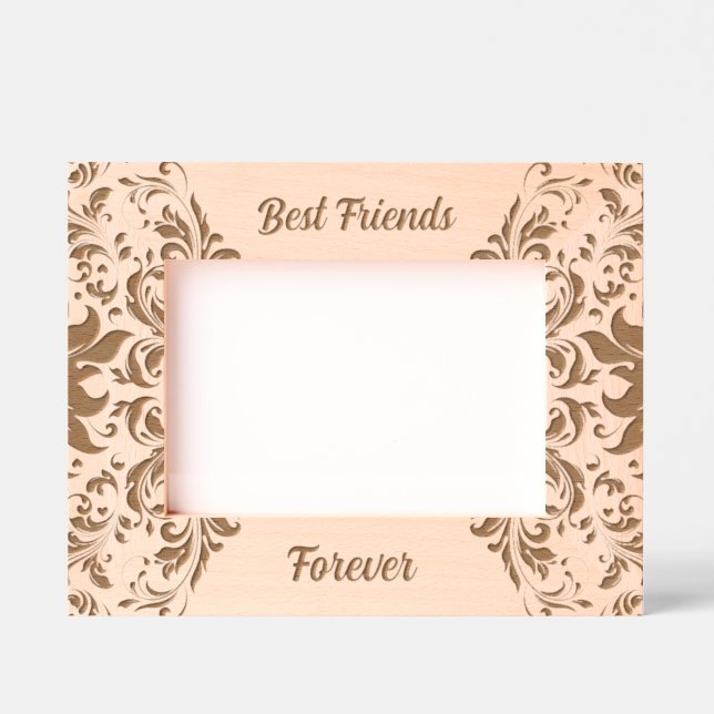 Best Grends Forever Black Floral Swirls Etched Frames (Front)