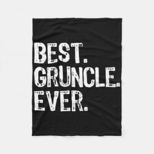 Best Gruncle Ever Funny Cool Grandpa Family Fleece Blanket