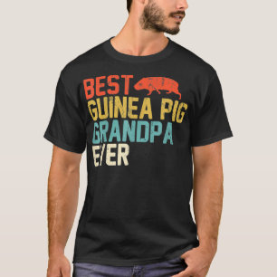 Best GUINEA PIG Grandpa Ever Retro Grandpa Gifts T-Shirt