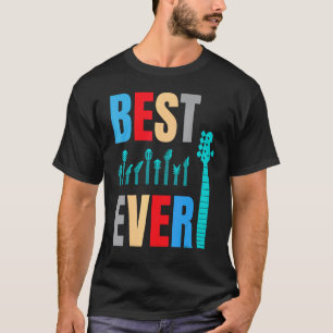 best guitar dad ever chords best dad guitar guitar T-Shirt