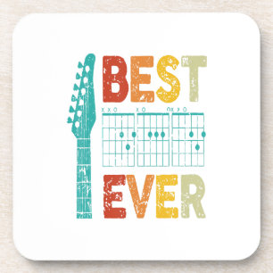 Best guitar dad ever chords best dad guitar shirt  coaster