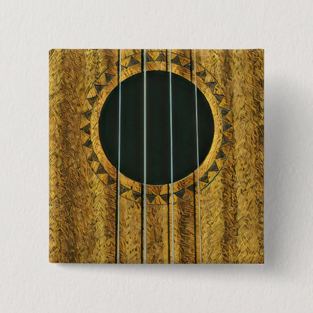 Best guitarist ever 15 cm square badge (Front)