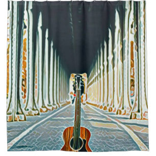 Best guitarist ever shower curtain