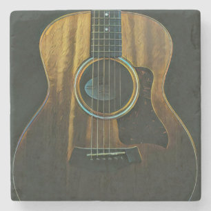 Best guitarist ever stone coaster