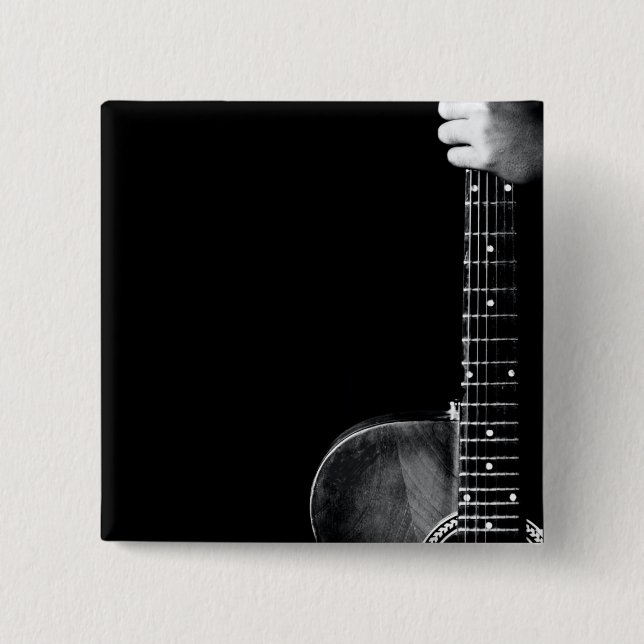 Best Guitarist Gift 15 Cm Square Badge (Front)