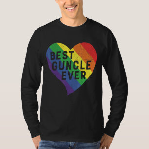 Best Guncle Ever Family Matching Lgbtq Gay Pride L T-Shirt
