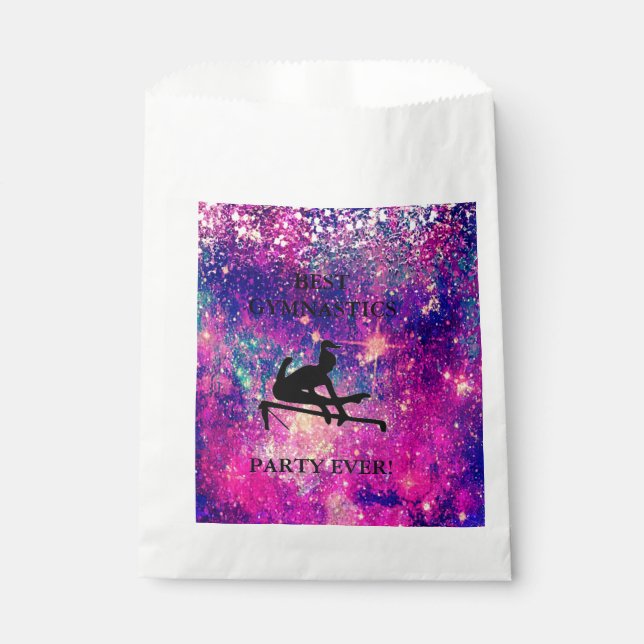 BEST GYMNASTICS PARTY EVER! 50 FAVOR BAGS! FAVOUR BAG (Front)