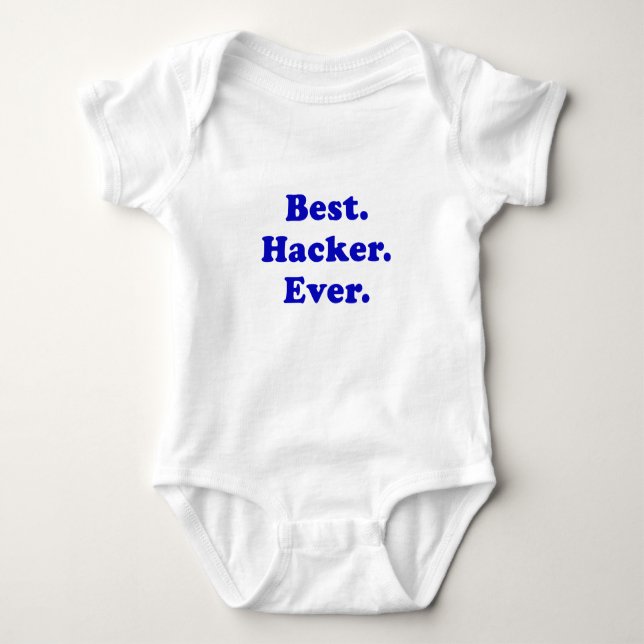 Best Hacker Ever Baby Bodysuit (Front)