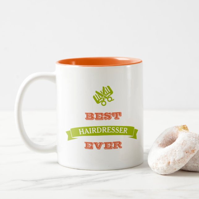 Best Hairdresser Hair Stylist Ever Mug (With Donut)