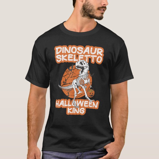 Best Halloween Costume Dino Skeletto the Halloween T-Shirt (Front)
