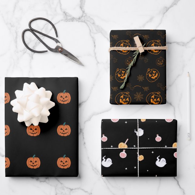Best Halloween  Wrapping Paper Sheet (Front)