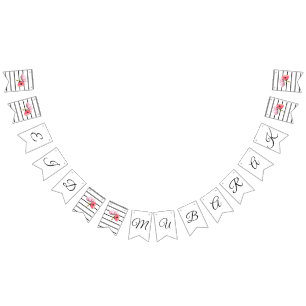 best happy eid mubark chic floral black and white bunting 
